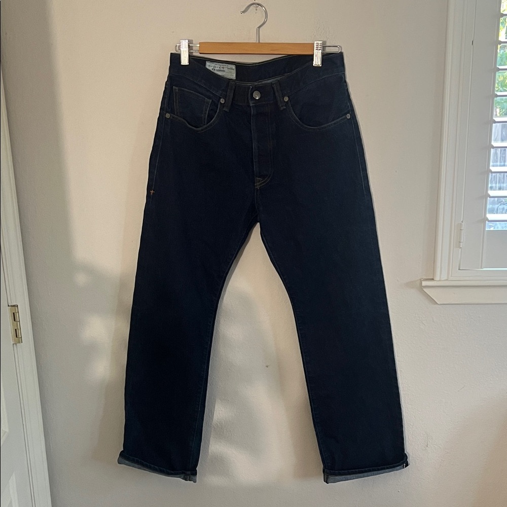 Imogene + Willie Mens Straight Jeans - Dark Blue